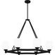 Penning 6 Light 38 inch Matte Black Island Light Ceiling Light