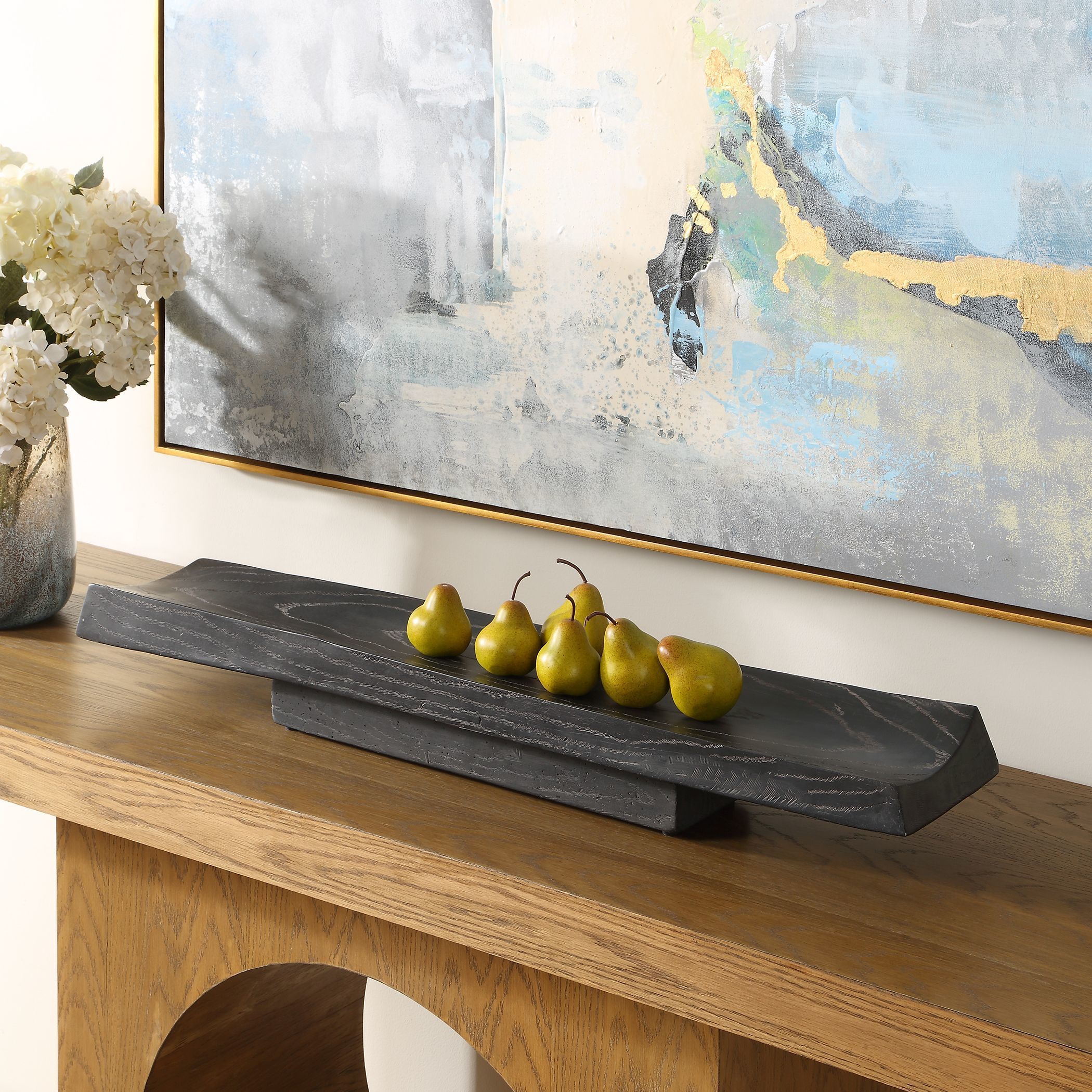 Ciaran Black Indoor-Outdoor Tray