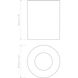 Kos LED 4.53 inch Textured White Exterior Downlight in 3000K