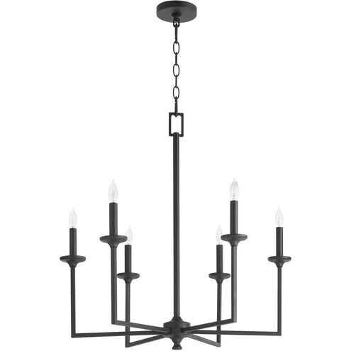 Eldorado 6 Light 27 inch Matte Black Chandelier Ceiling Light