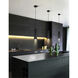 Stowe LED 3 inch Black and Wood Down Mini Pendant Ceiling Light