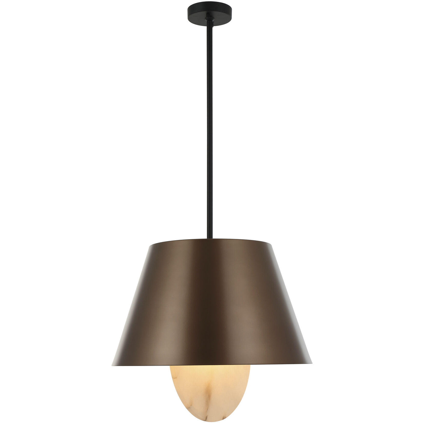 Rock On 4 Light 20 inch Brontourage and Matte Black Pendant Ceiling Light