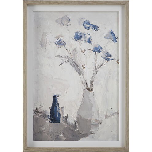 Blue Flowers 40.75 X 28.75 inch Framed Print
