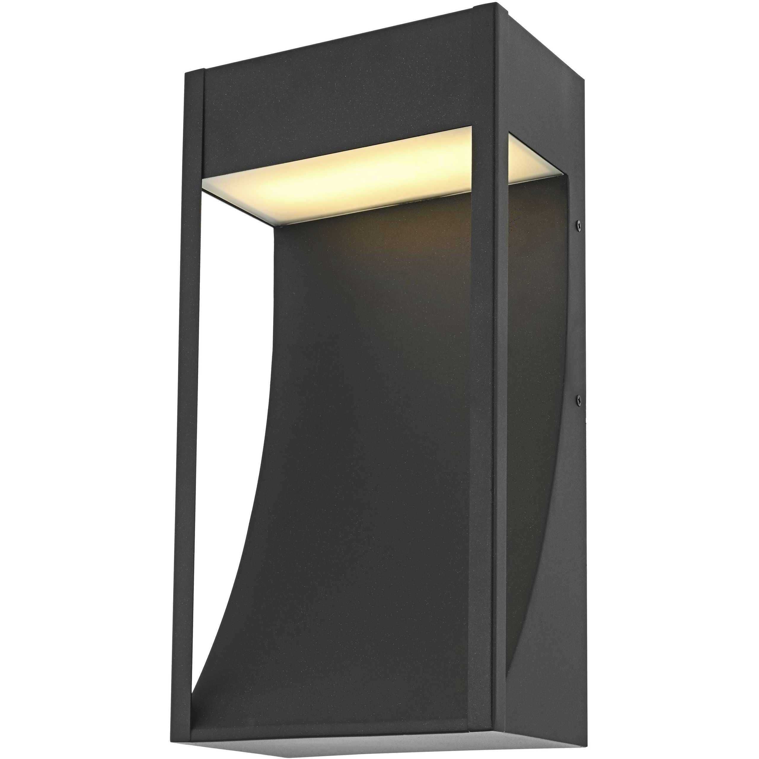 Adriel 1 Light 15 inch Black Outdoor Wall Sconce