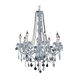 Verona 8 Light 28 inch Chrome Dining Chandelier Ceiling Light in Clear, Royal Cut