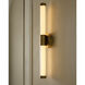 Vaden 2 Light 22.25 inch Brushed Brass Sconce Wall Light