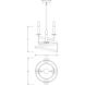 Monteray 4 Light 14 inch Black with Satin Nickel Pendant Ceiling Light