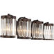 Nora 4 Light 36 inch Burnished Bronze Bath Light Wall Light