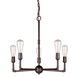 Signature 5 Light 23 inch Antique Bronze Chandelier Ceiling Light