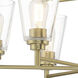 Westin 9 Light 30 inch Brushed Gold Chandelier Ceiling Light