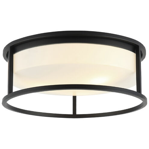Framerton LED 14.63 inch Matte Black Flush Mount Ceiling Light