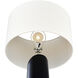 Kincaid 29.5 inch 150 watt Natural Burl and Matte Black Table Lamp Portable Light