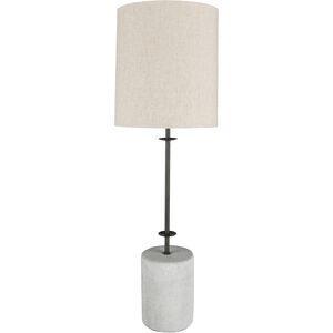 Rigby 34.25 inch 100 watt Taupe Table Lamp Portable Light