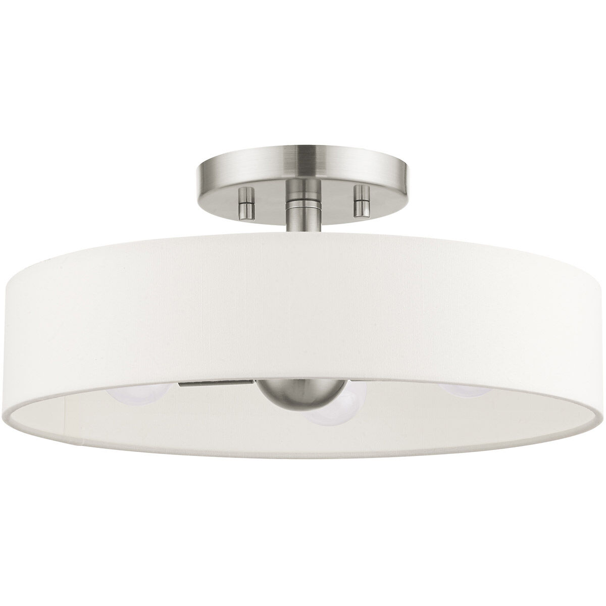 Venlo 4 Light 14 inch Brushed Nickel Semi Flush Ceiling Light