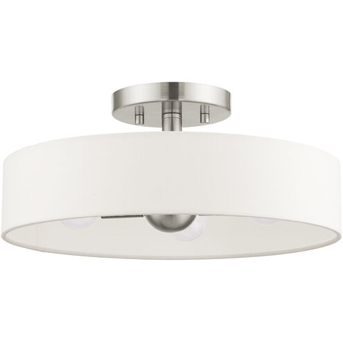 Venlo 4 Light 14 inch Brushed Nickel Semi Flush Ceiling Light