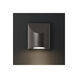 Shear LED 5 inch Textured Bronze Indoor-Outdoor Sconce, Inside-Out