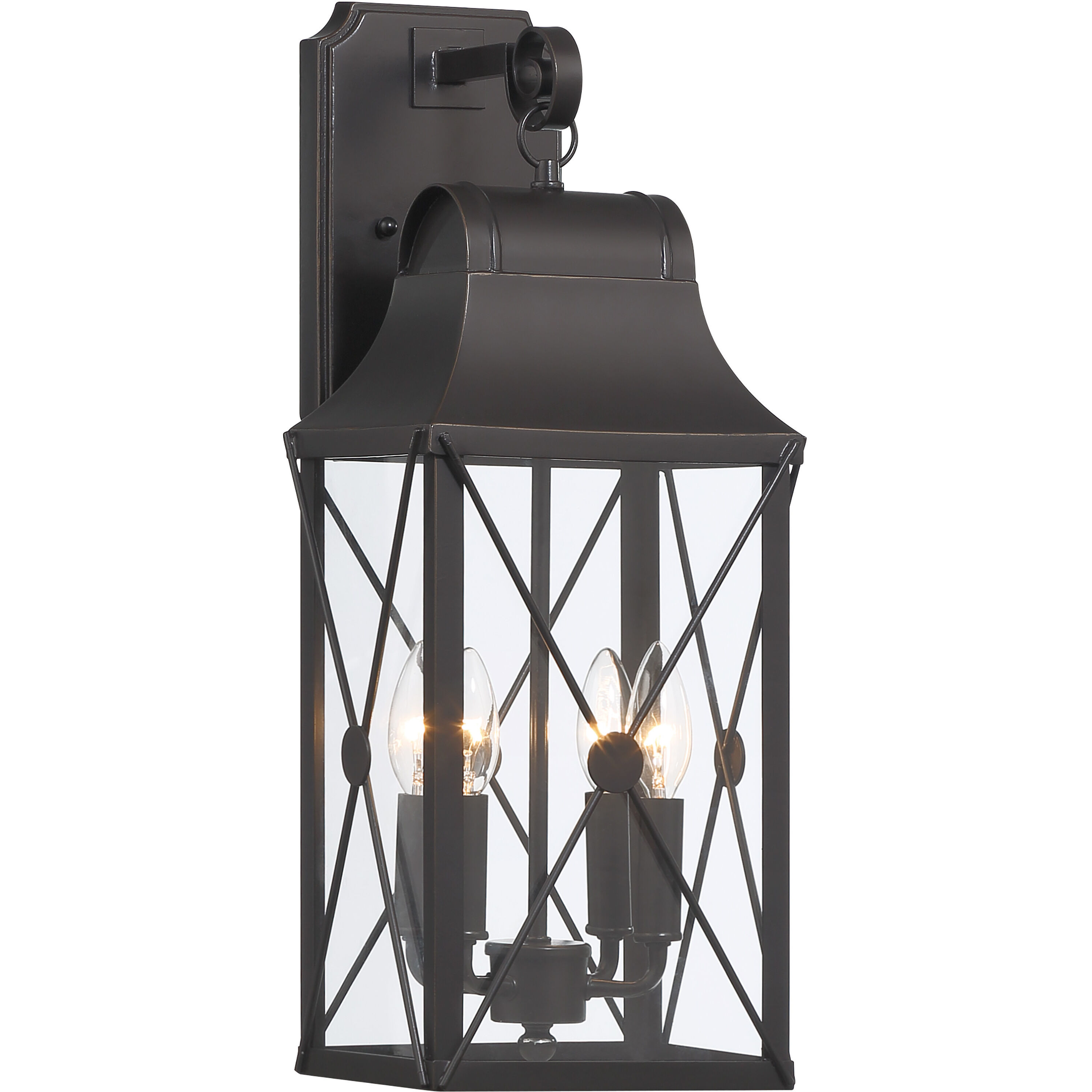 De Luz 4 Light 21 inch Oil Rubbed Bronze/Gold Outdoor Wall Mount, The Great Outdoors