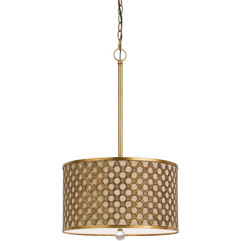 Fairview 3 Light 16 inch French Gold Pendant Ceiling Light