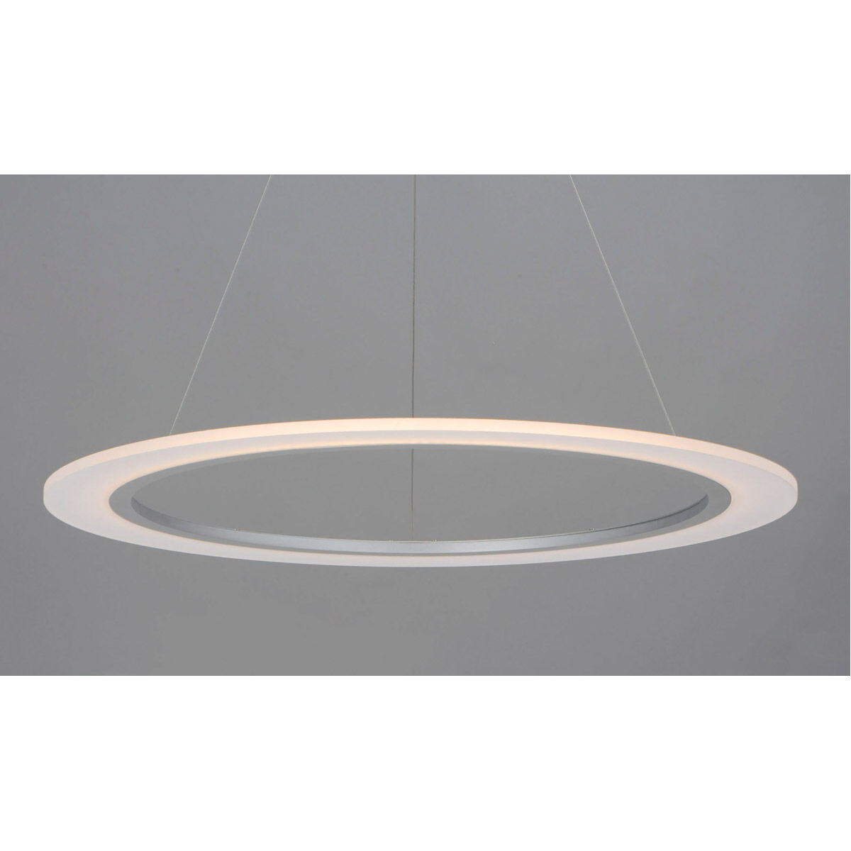 Saturn II LED LED 31.5 inch Matte Silver Entry Foyer Pendant Ceiling Light