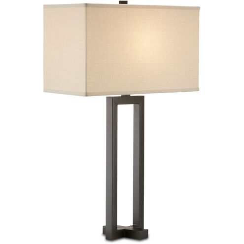 Pallium 33 inch Satin Black with Rubbed Edges Table Lamp Portable Light