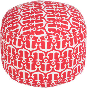 Tropic 13 inch Red Pouf