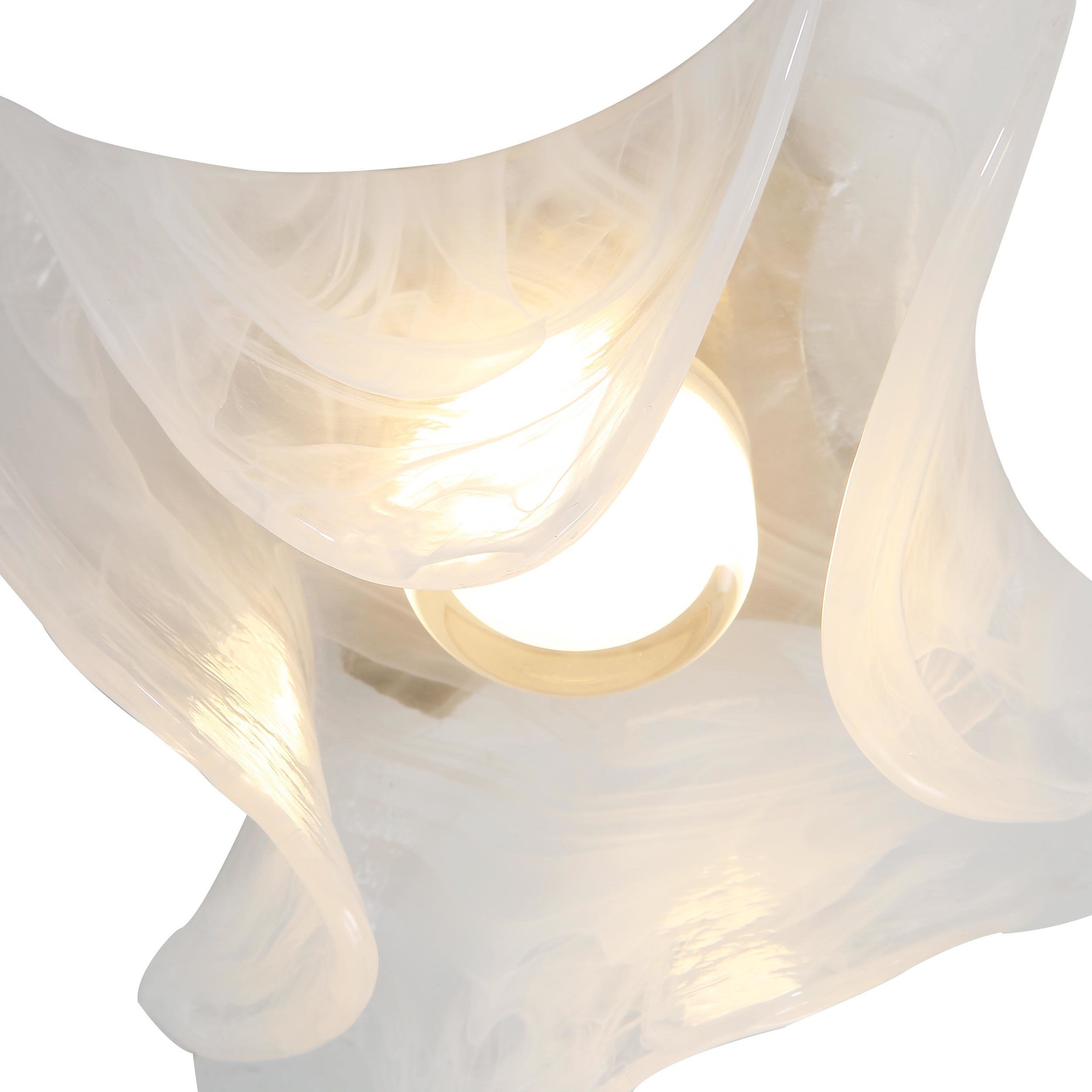 Glacier LED 13.75 inch Polished Nickel Flush Mount Ceiling Light