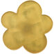 Fleur 15.25 inch Gold Leaf Accent Table, Large