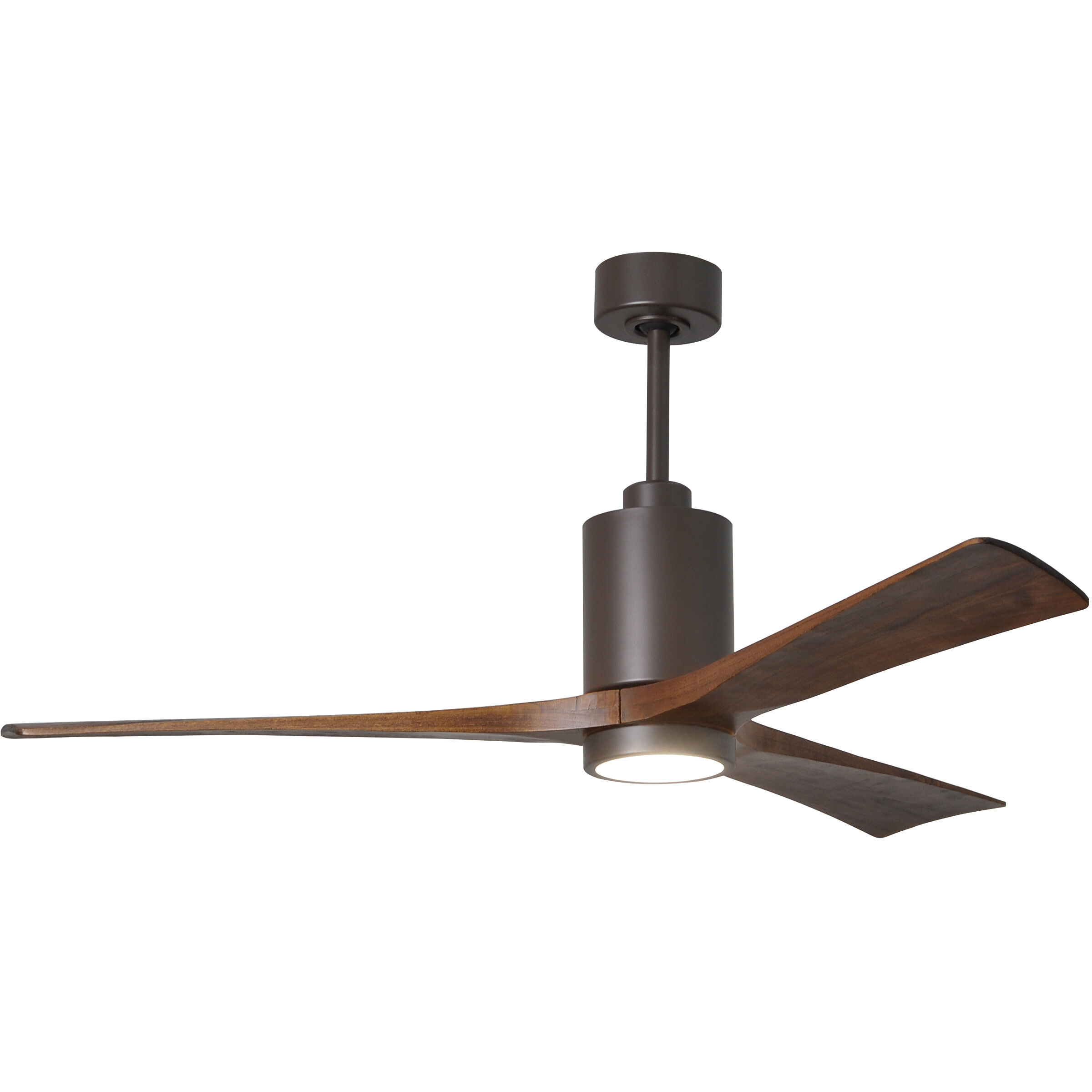 Atlas Patricia-3 60 inch Textured Bronze with Walnut Tone Blades Ceiling Fan, Atlas