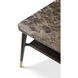 Stratton Street 64 X 30 inch Fumed Cocktail Table, Wooden, Marble, Rectangular, Spencer Green Park