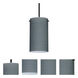 Stilo 7 LED Black Cord Pendant Ceiling Light