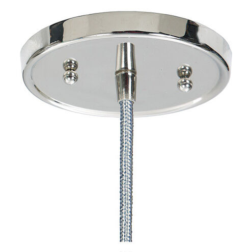 Grand Central 1 Light 7.5 inch Polished Nickel Pendant Ceiling Light in Antique Mercury Mouth Blown
