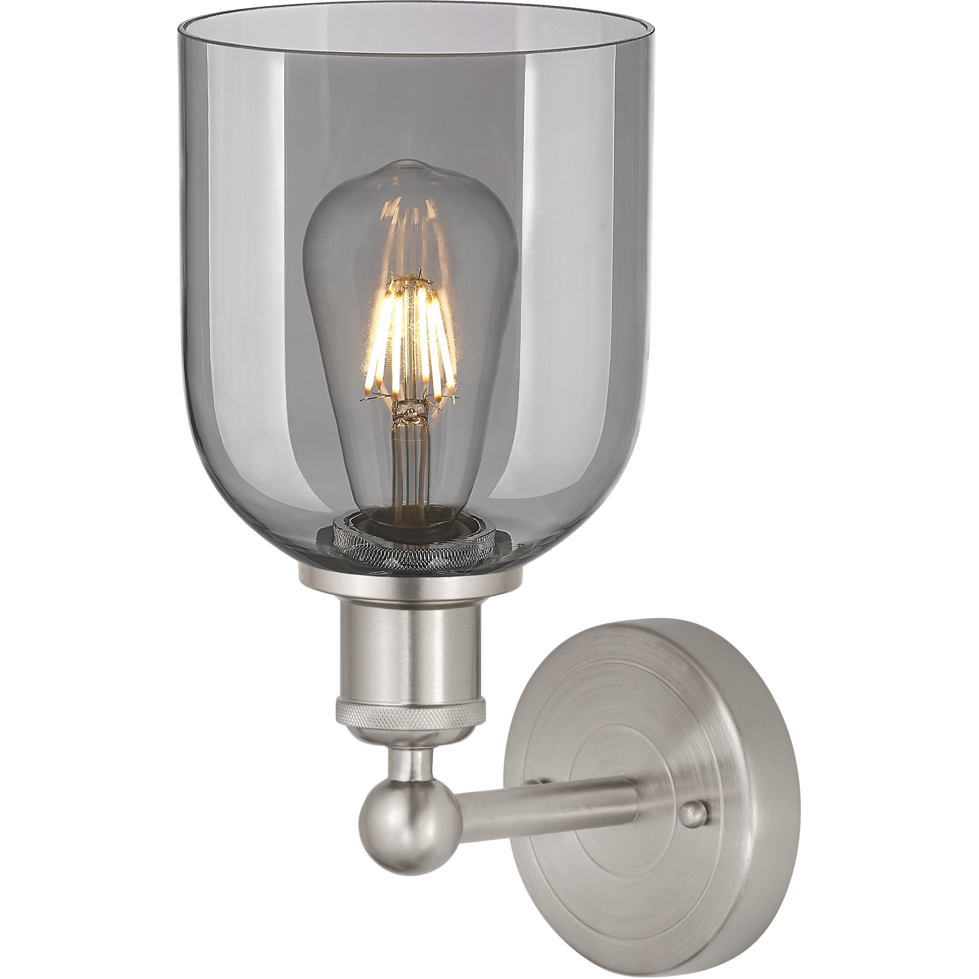 Edison Bella 1 Light 5.5 inch Brushed Satin Nickel Sconce Wall Light