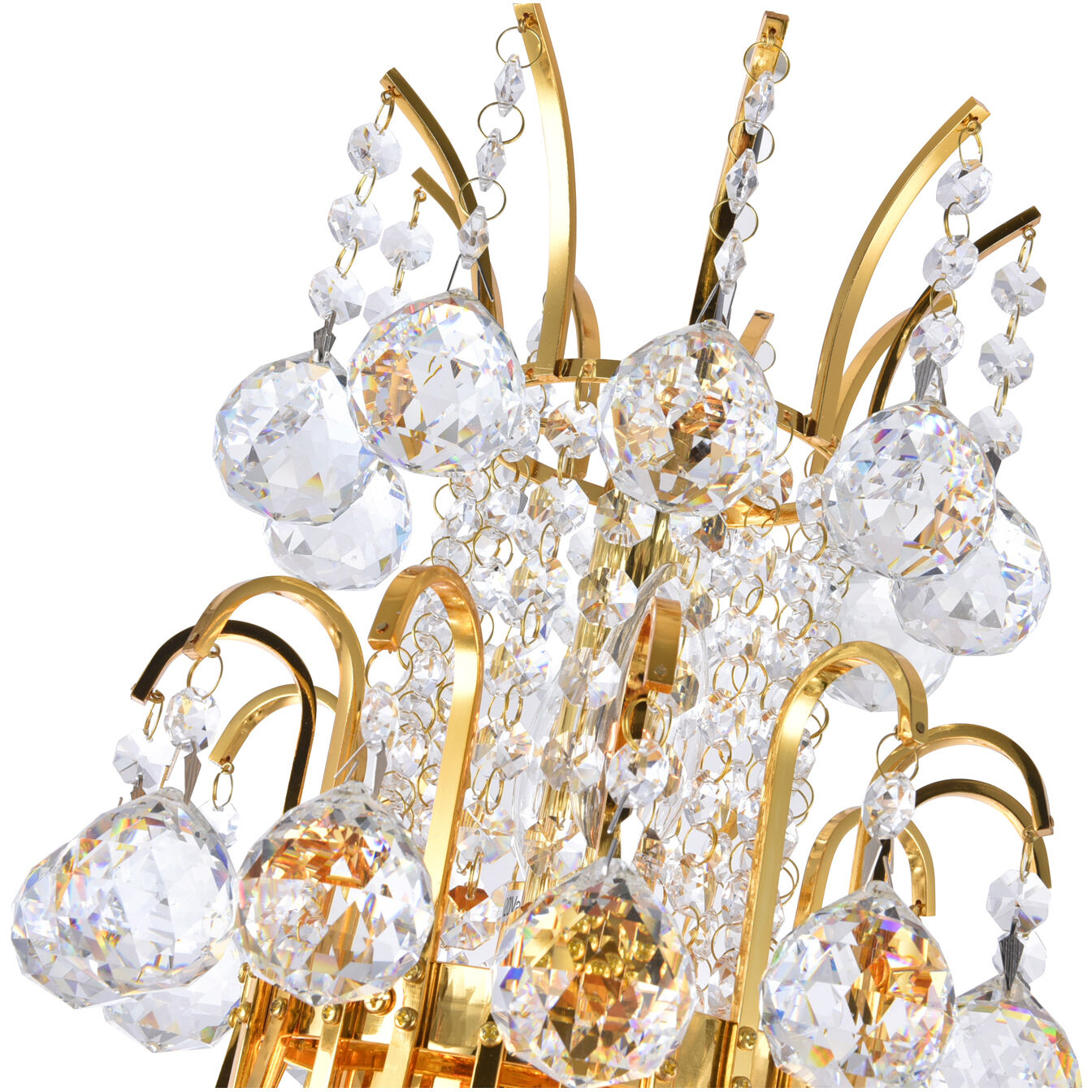 Princess 8 Light 20 inch Gold Down Chandelier Ceiling Light