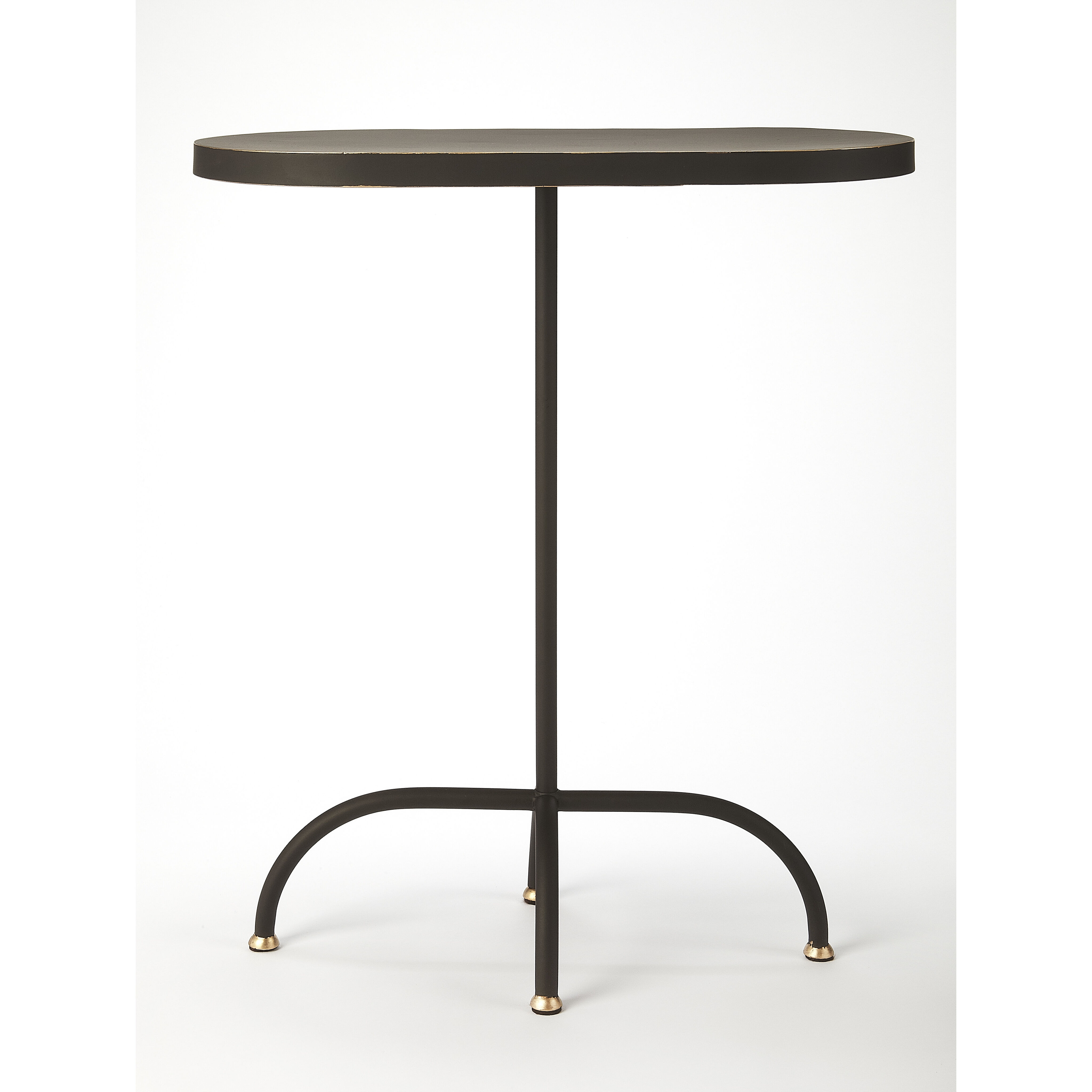 Metalworks Cleo  29 X 24 inch Black Gold Accent Table