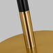 kate spade new york Monroe 27.13 inch 9.00 watt Burnished Brass with Gloss Black Table Lamp Portable Light