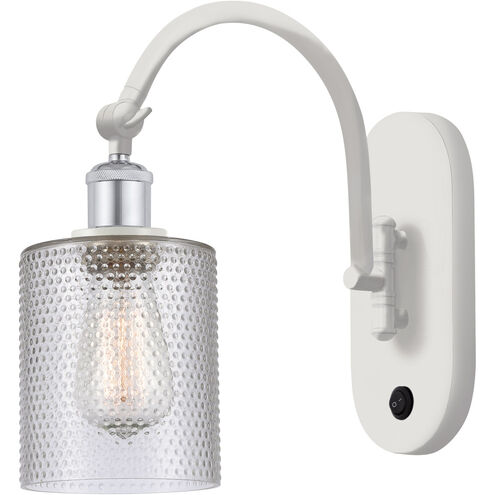 Ballston Cobbleskill 1 Light 5 inch White and Polished Chrome Sconce Wall Light