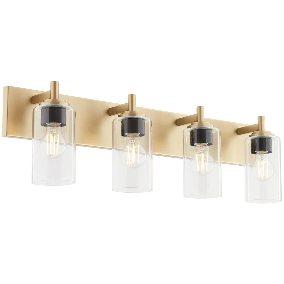 Fallstaff 4 Light 31.5 inch Aged Brass Vanity Light Wall Light