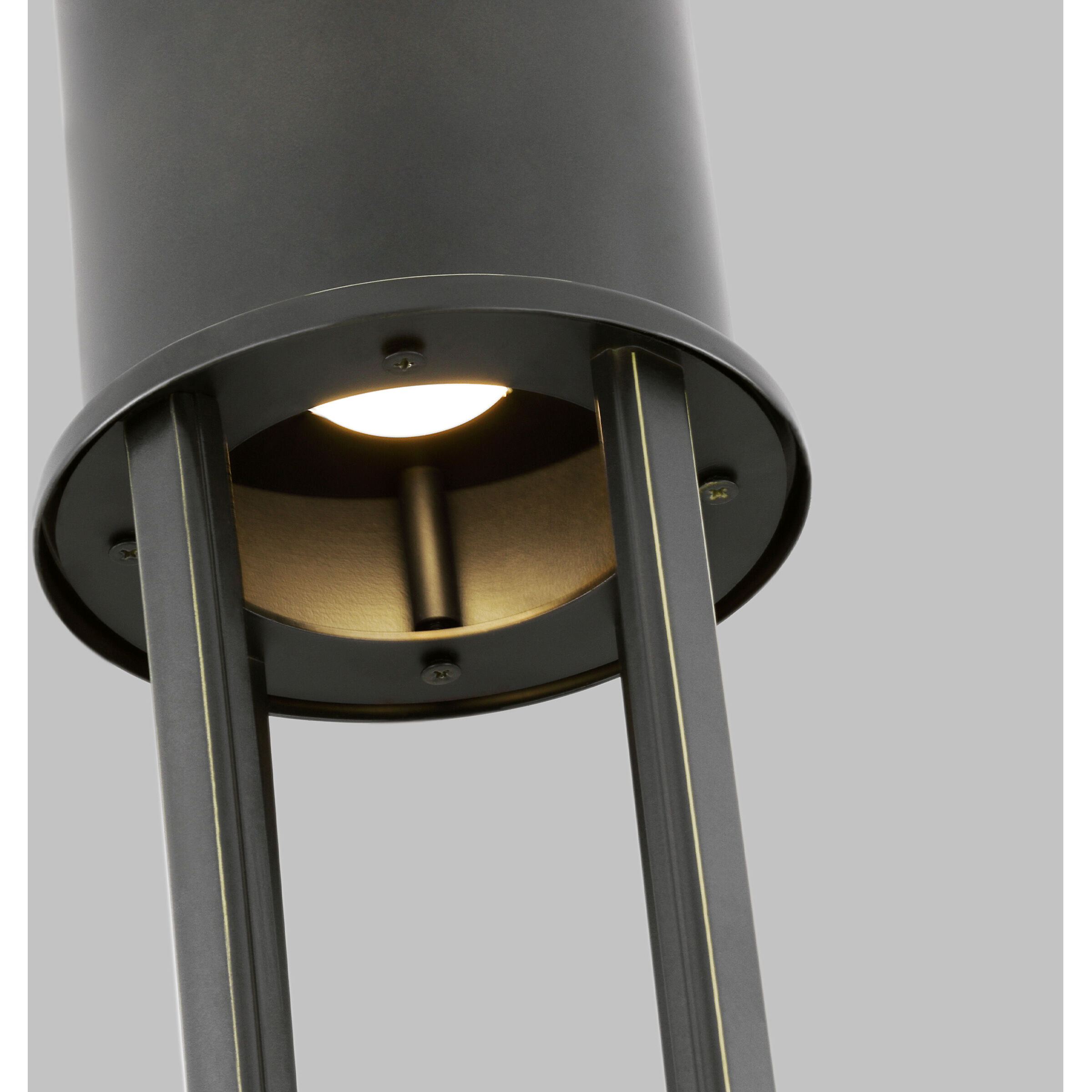 Union LED 21.25 inch Antique Bronze Post Lantern