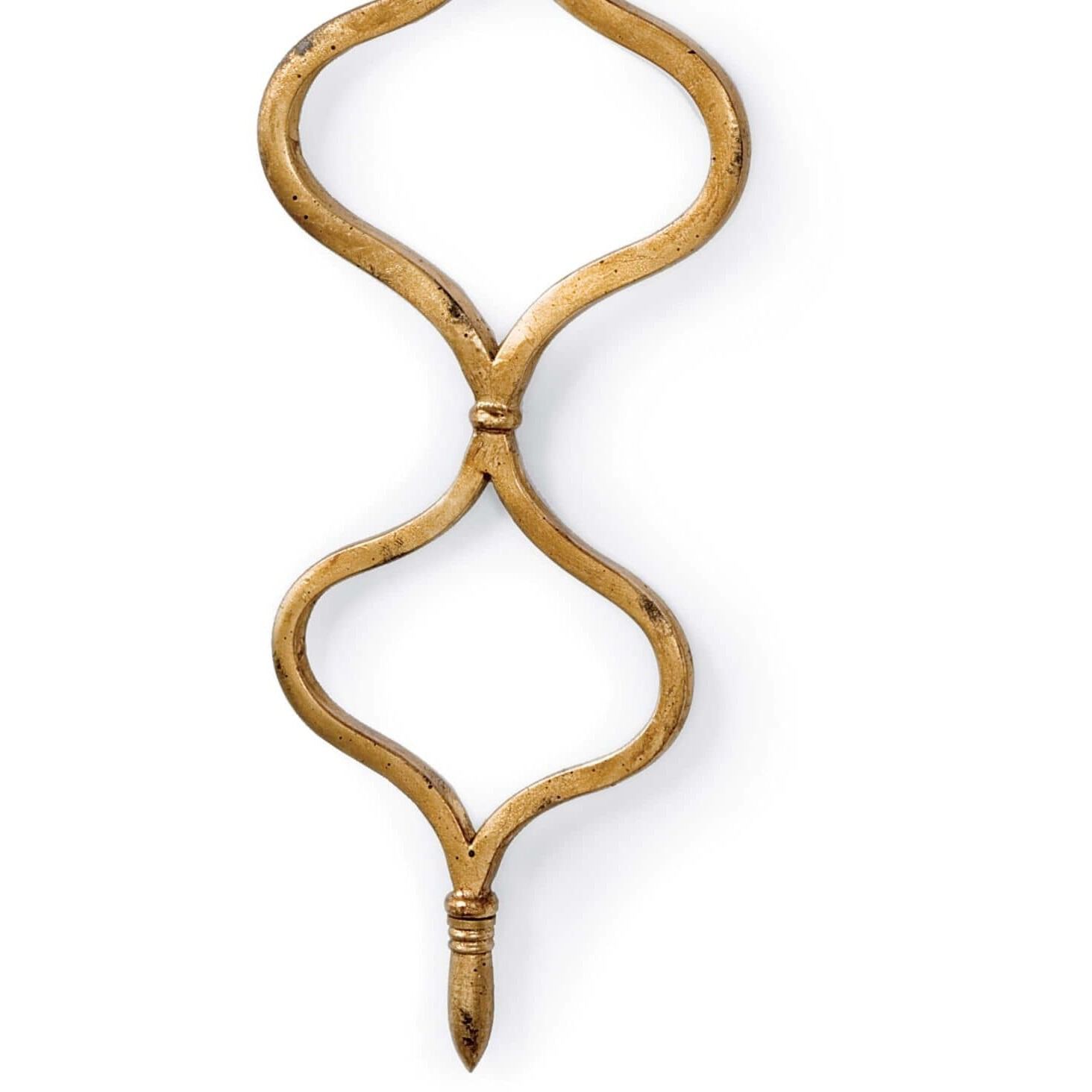 Sinuous 1 Light 12 inch Gold Leaf Wall Sconce Wall Light
