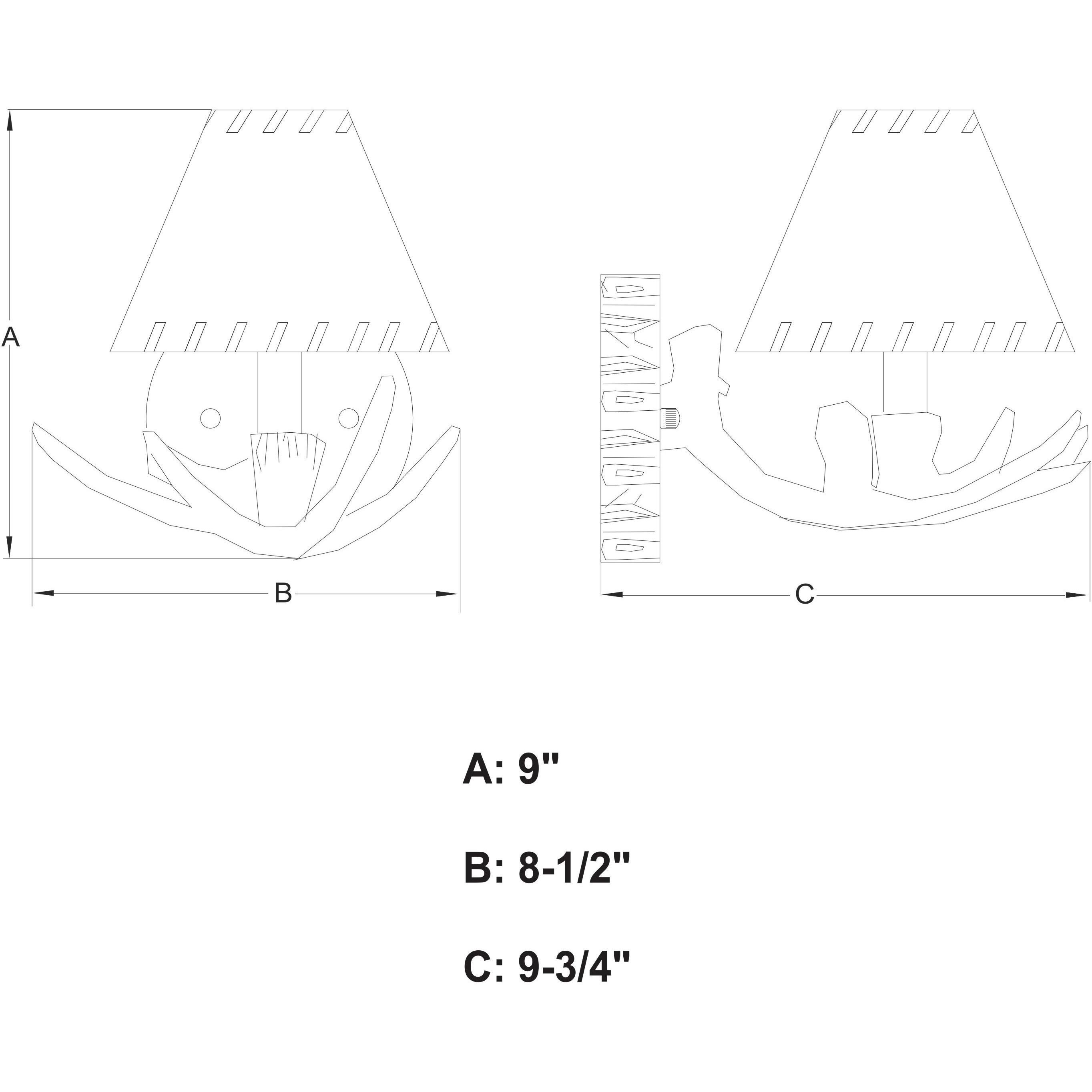 Lodge LED 8.5 inch Noachian Stone Wall Light