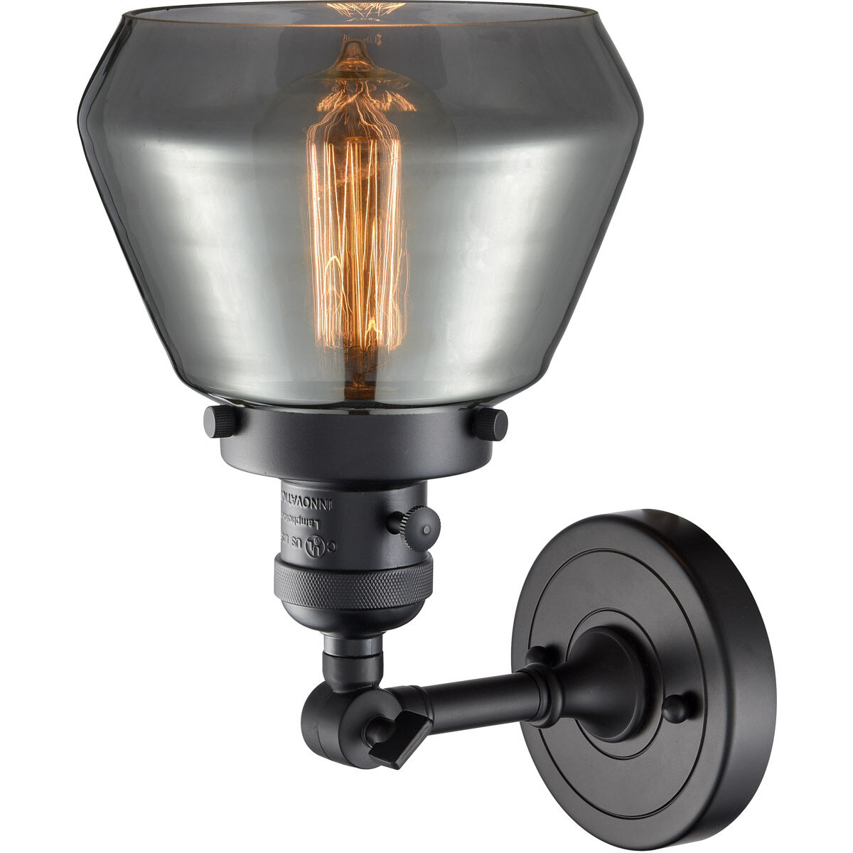 Franklin Restoration Fulton LED 7 inch Matte Black Sconce Wall Light, Franklin Restoration