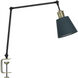 Cameron 32.5 inch 15.00 watt Black and Brass Table Lamp Portable Light