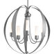 Pomme 5 Light 30.4 inch Coastal Burnished Steel Outdoor Pendant in Opal