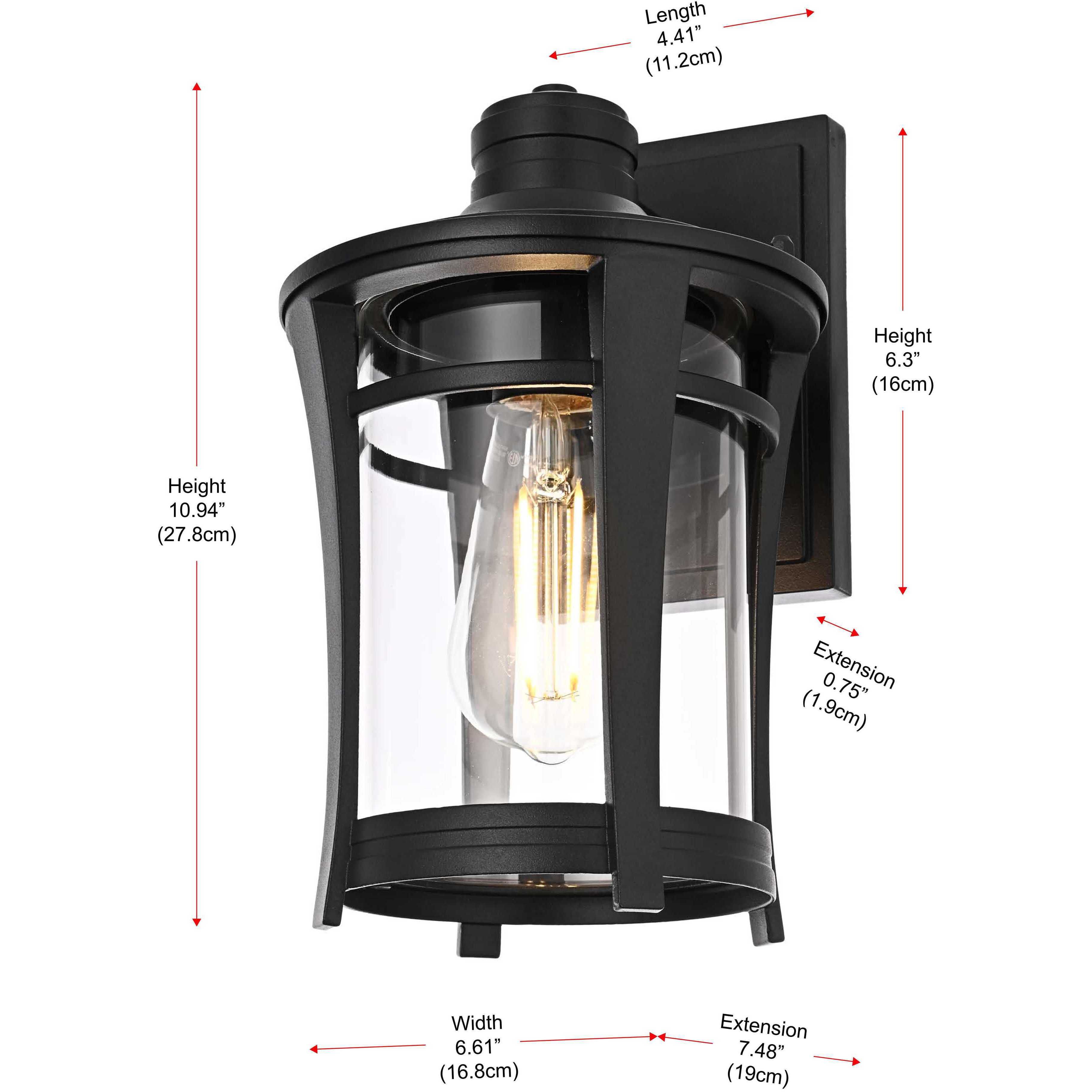 Artemis 1 Light 11 inch Black Outdoor Wall Sconce