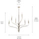 Livadia 6 Light Polished Nickel Chandelier Ceiling Light, 1 Tier Medium
