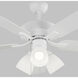 Linden 52 LED 3 52 inch Matte White Ceiling Fan