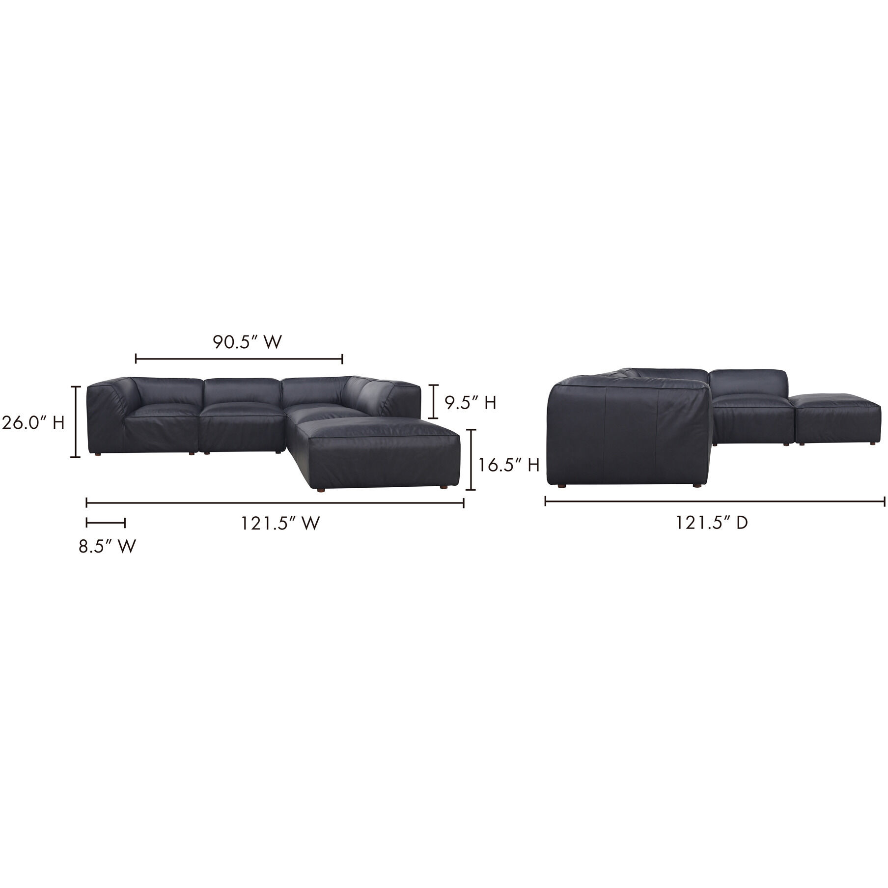 Form Vantage Black Modular, Classic L