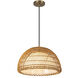 Alora Mood Bondi 1 Light 16.13 inch Brushed Gold Pendant Ceiling Light