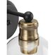Hansford 1 Light 7 inch Antique Bronze Bath Vanity Wall Light in Antique Bronze and Vintage Brass