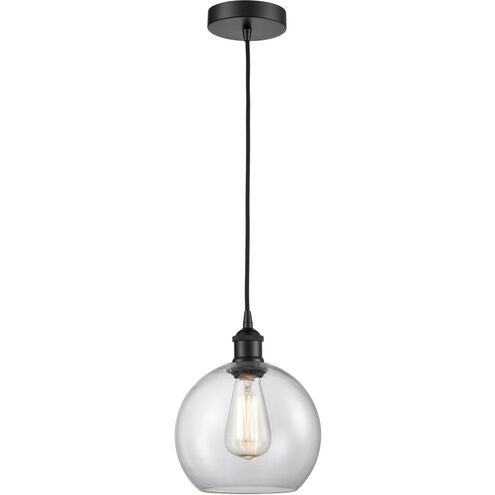 Edison Athens 1 Light 8 inch Matte Black Mini Pendant Ceiling Light